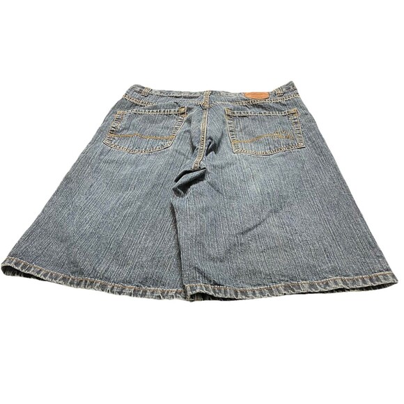 Mecca Jean Vintage Sick Mens 36 Baggy Jorts Y2K Wide Leg Embroidered - Picture 1 of 13